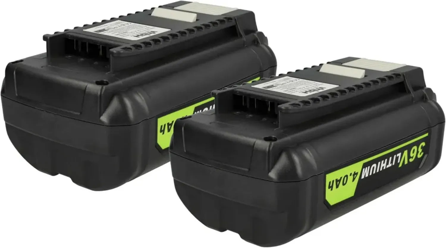 Lot de 2 Batteries 36V 4000mAh Li-Ion pour Outils Ryobi