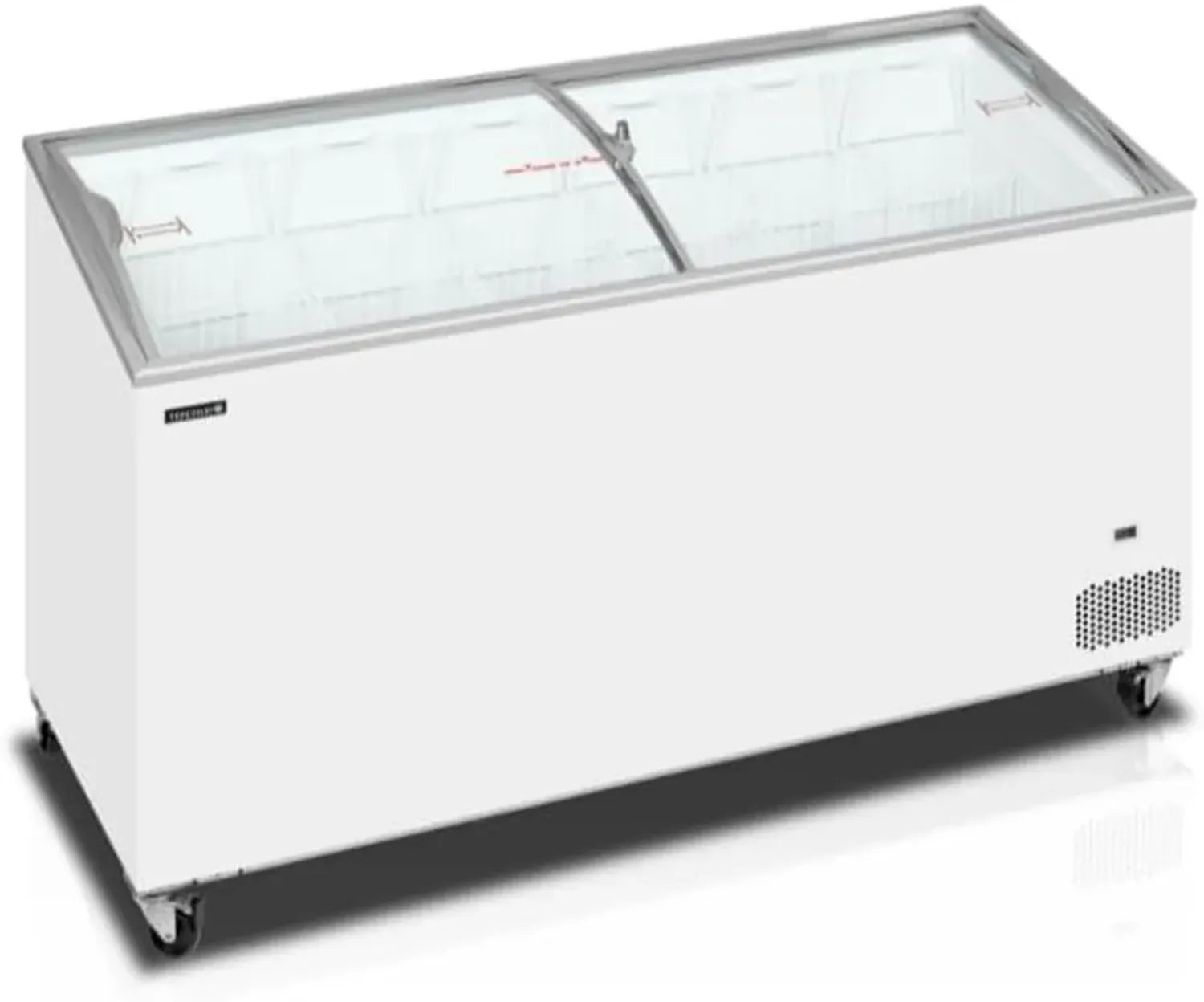 Congélateur Bahut pour Crème Glacée avec Couvercles Vitrés Coulissants - 481 L - TEFCOLD