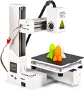 Mini Imprimante 3D FDM pour Enfants et Débutants, Vitesse 40mm/s, Compatible PLA TPU, 100x100x100mm, Blanche