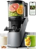 Extracteur de Jus à Froid Canoly, Baie de Remplissage XL, Double Filtre pour Jus et Sorbet, Moteur AC Puissant, Nettoyage Facile