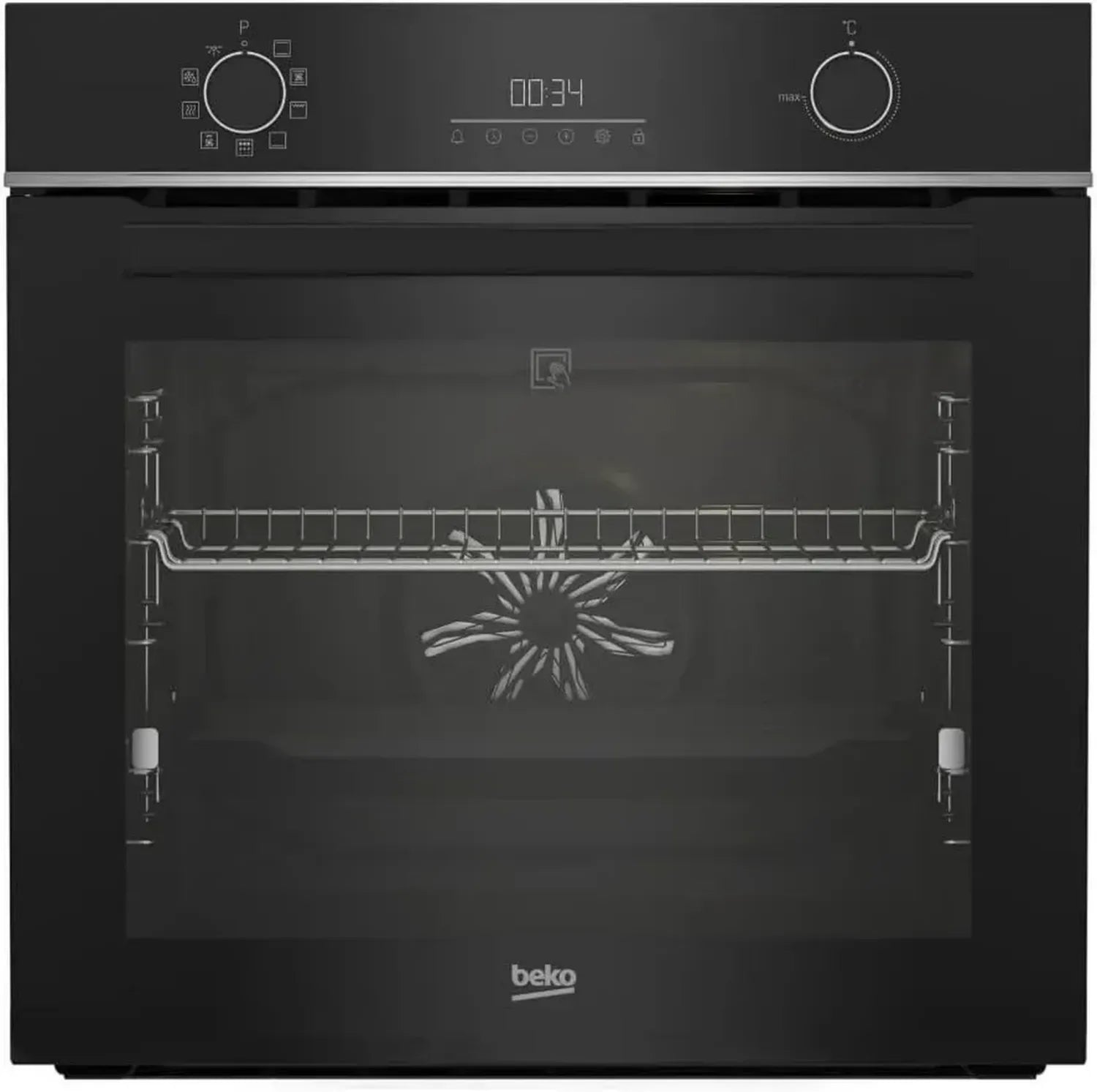 Four Encastrable Multifonction Pyrolyse 72L 60cm Noir - Modèle BBIE18302XFPS-1