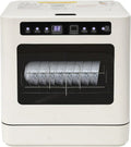 Lave-vaisselle Compact UV avec Séchage à Air, 4 Programmes, Capacité 6-8 Assiettes