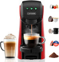 Machine à Café Multifonction 5 en 1 Compatible Capsules - 20 Bar, Réglages Personnalisables, Compacte pour Maison et Bureau