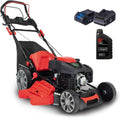 Tondeuse à Gazon Hybride Scheppach 56 cm - Moteur 6 CV, Batterie Incluse