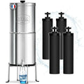 Système de Filtration par Gravité 8,5 L avec Charbon Actif, Purificateur d'Eau Avancé pour Robinet et Pluie