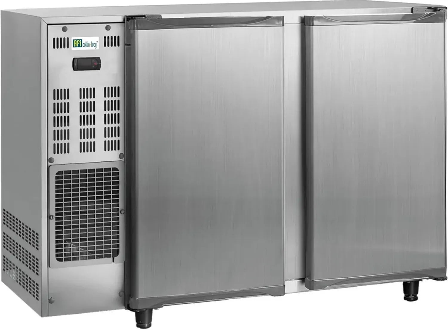 Réfrigérateur de Bar Arrière en Acier Inoxydable avec Groupe Logé - 2 à 4 Portes Pleines - AFI Collin Lucy