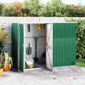 Cabanon de Jardin Vert en Acier Galvanisé 225x89x161 cm