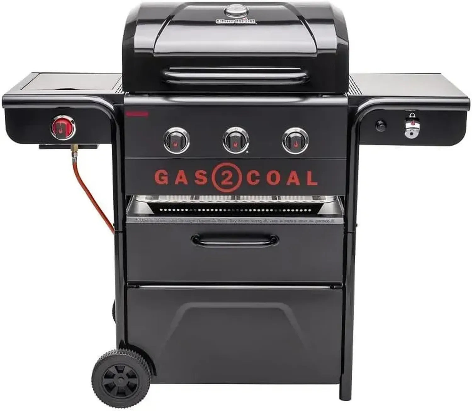Grill Combiné Gaz et Charbon Char-Broil Gas2Coal 330 avec Plaque Plancha