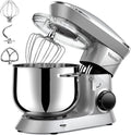 Robot de Cuisine Vezzio Multifonction 8.5L 6 Vitesses avec Accessoires Professionnels (Argent)