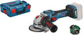 Bosch Meuleuse Angulaire BITURBO 18V GWS 18V-15 SC avec Accessoires et Coffret L-BOXX