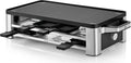 WMF Raclette Multifonction 1500W, Acier Inoxydable Cromargan, Grill et Crêpière, 8 Personnes, Température Ajustable, Plaque Réversible en Fonte