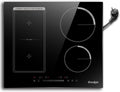 Table de Cuisson à Induction 4 Zones 60cm avec Prise, 3500W, Commande Tactile et Zone Gril Combinée, 220V