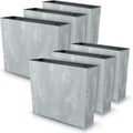 Jardinière Rectangulaire Effet Béton pour Intérieur et Extérieur - 58x18x49,8 cm, 44 L