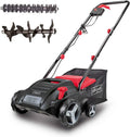 Scarificateur Électrique Scheppach 1500W, Coupe 32cm, Réservoir 30L, 4 Hauteurs, Lames et Griffes Incluses