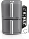 Friteuse Ninja XL à Air Chaud, Double Tiroir, 9,5 L, 6 Fonctions, Capteur SmartCook, SL451EU