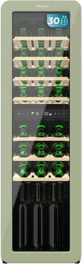 Cave à Vin Rétro 30 Bouteilles Cecotec Bolero, Double Zone, NoFrost, Éclairage LED