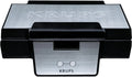 Krups Gaufrier Double FDK251, Gaufres Belges, Plaques Antiadhésives, Poignée Isolée, 850W, Noir