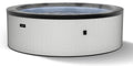 Jacuzzi Extérieur Portable 4 Personnes en PVC Durable avec Chauffage Rapide - Graphite Gris