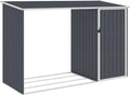 Abri de Jardin en Acier Galvanisé Anthracite 245x98x159 cm