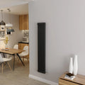 Radiateur en fonte à double colonne noir 1500x290 mm - Design élégant