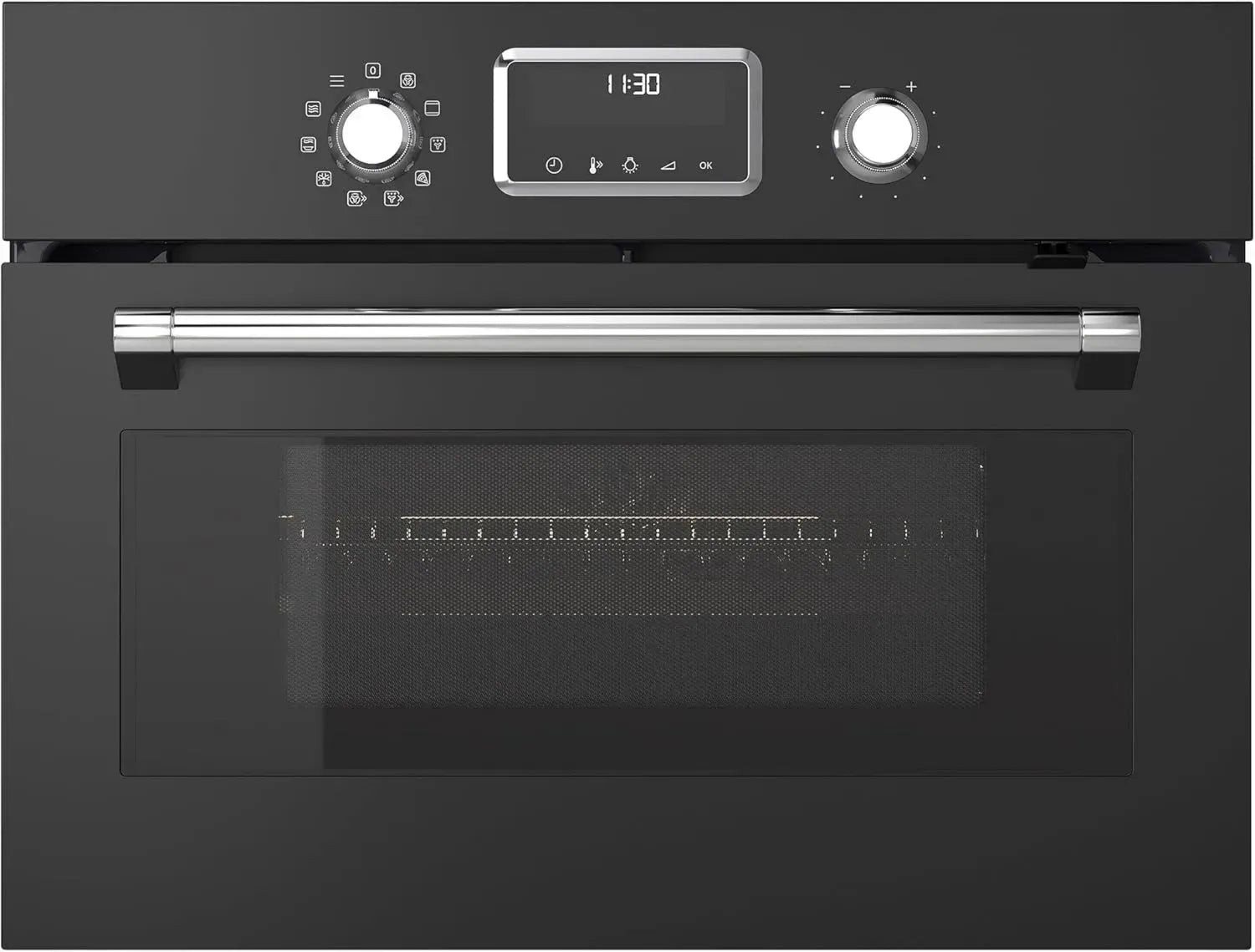 Micro-ondes Combiné à Air Pulsé, Noir Élégant, 500W