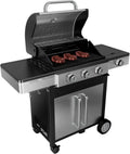 Black+Decker – Barbecue à gaz 3 brûleurs avec surface modulable et nettoyage aisé