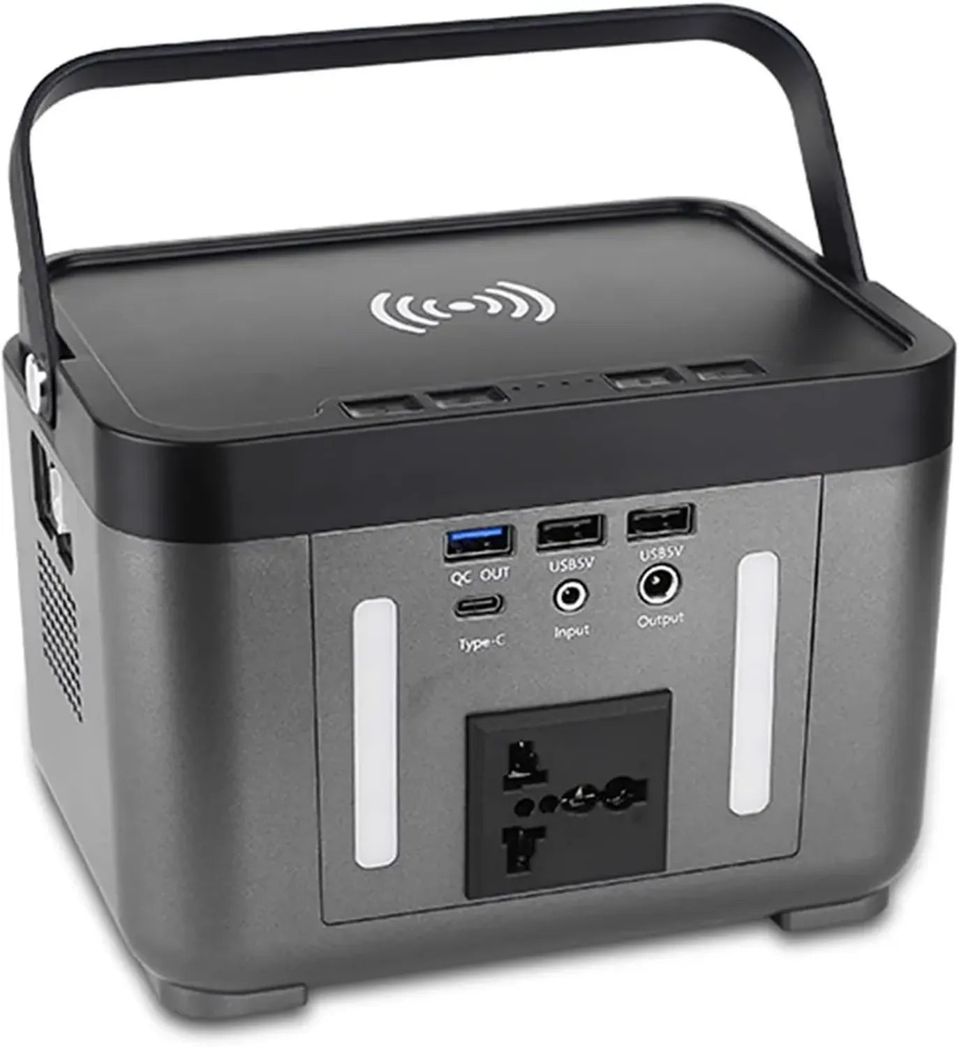Générateur Solaire Portable 222Wh 200W – Station d'Énergie avec Recharge Sans Fil pour Voyages et Urgences, Prise EU