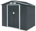 Abri de Jardin en Métal HATTORO S100 XL - Tailles Variées, Couleur Anthracite
